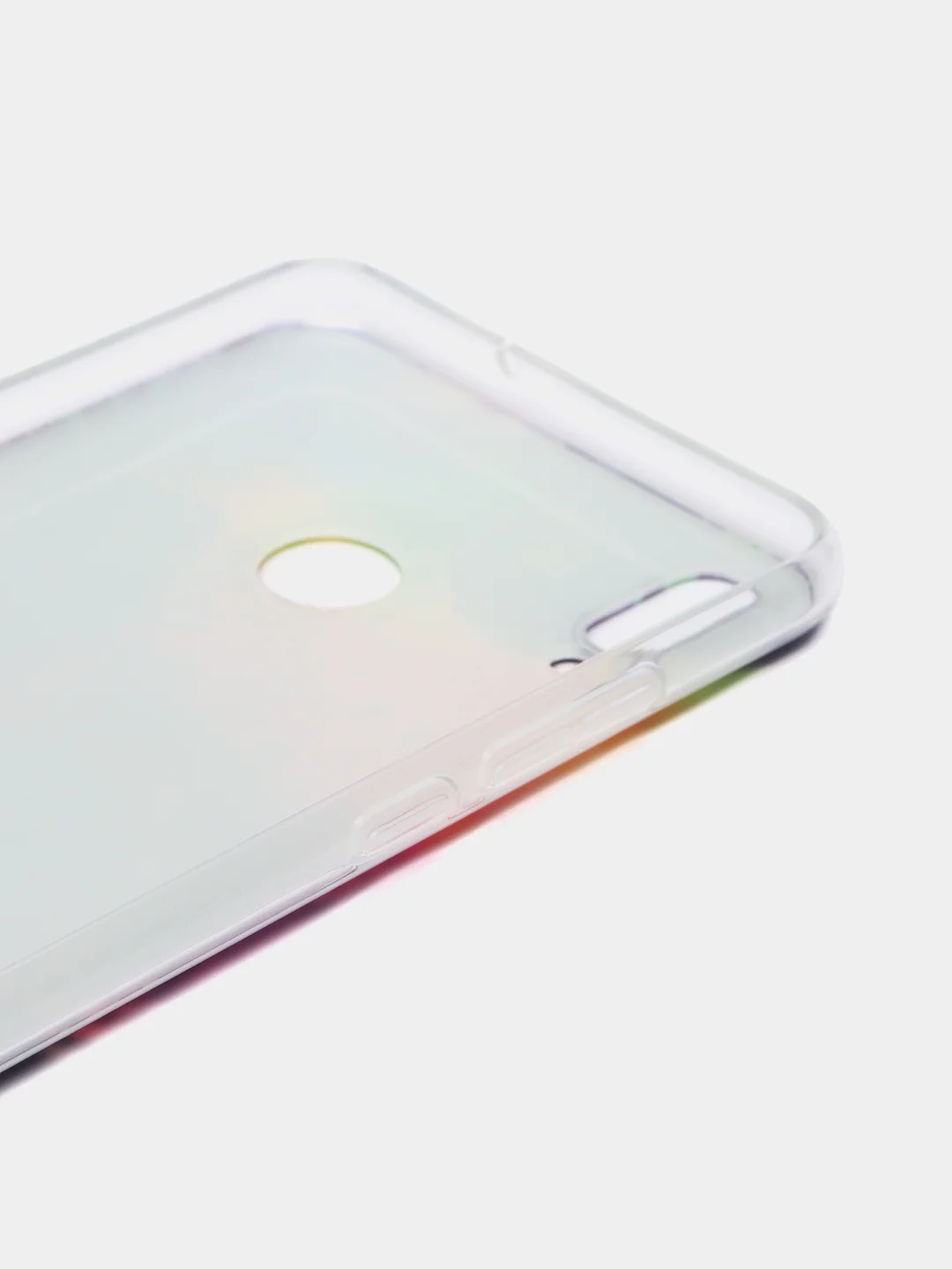 Пурпурный силиконовый чехол на Honor 8X / Хонор 8Х прозрачный, с рисунком, защита камеры