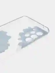 Лазурный чехол на Samsung Galaxy A53 5G / Галакси А53 5G прозрачный, с рисунком, защита камеры