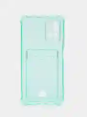 Бирюзовый чехол для Xiaomi Redmi 10C, C40, 11S, 10, 9, 9A, 9C, 10A, 9T, 10S, X3, с карманом для карт