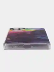 Пурпурный чехол на Samsung Galaxy A53 5G / Галакси А53 5G прозрачный, с рисунком, защита камеры