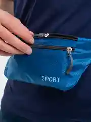 Голубой сумка на пояс, унисекс, сумка для спортта