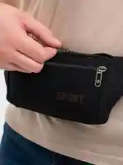 Черный сумка на пояс, унисекс, сумка для спортта