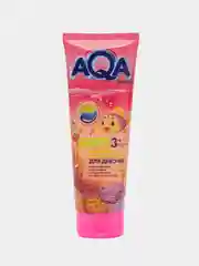 AQA Baby Kids Шампунь и гель для душа для девочек с протеинами пшеницы, 250 мл