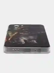 Тёмно-бордовый чехол на Xiaomi Redmi Note 10/Note 10S/Poco M5s / Сяоми Редми Нот 10/10С с рисунком