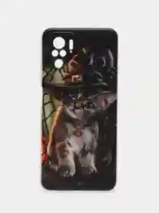 Тёмно-бордовый чехол на Xiaomi Redmi Note 10/Note 10S/Poco M5s / Сяоми Редми Нот 10/10С с рисунком