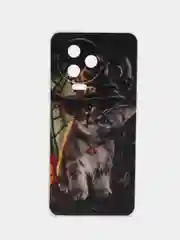 Медный чехол на Infinix Note 12 Pro 4G/Note 12 2023 / Инфиникс Нот 12 2023 прозрачный, с рисунком