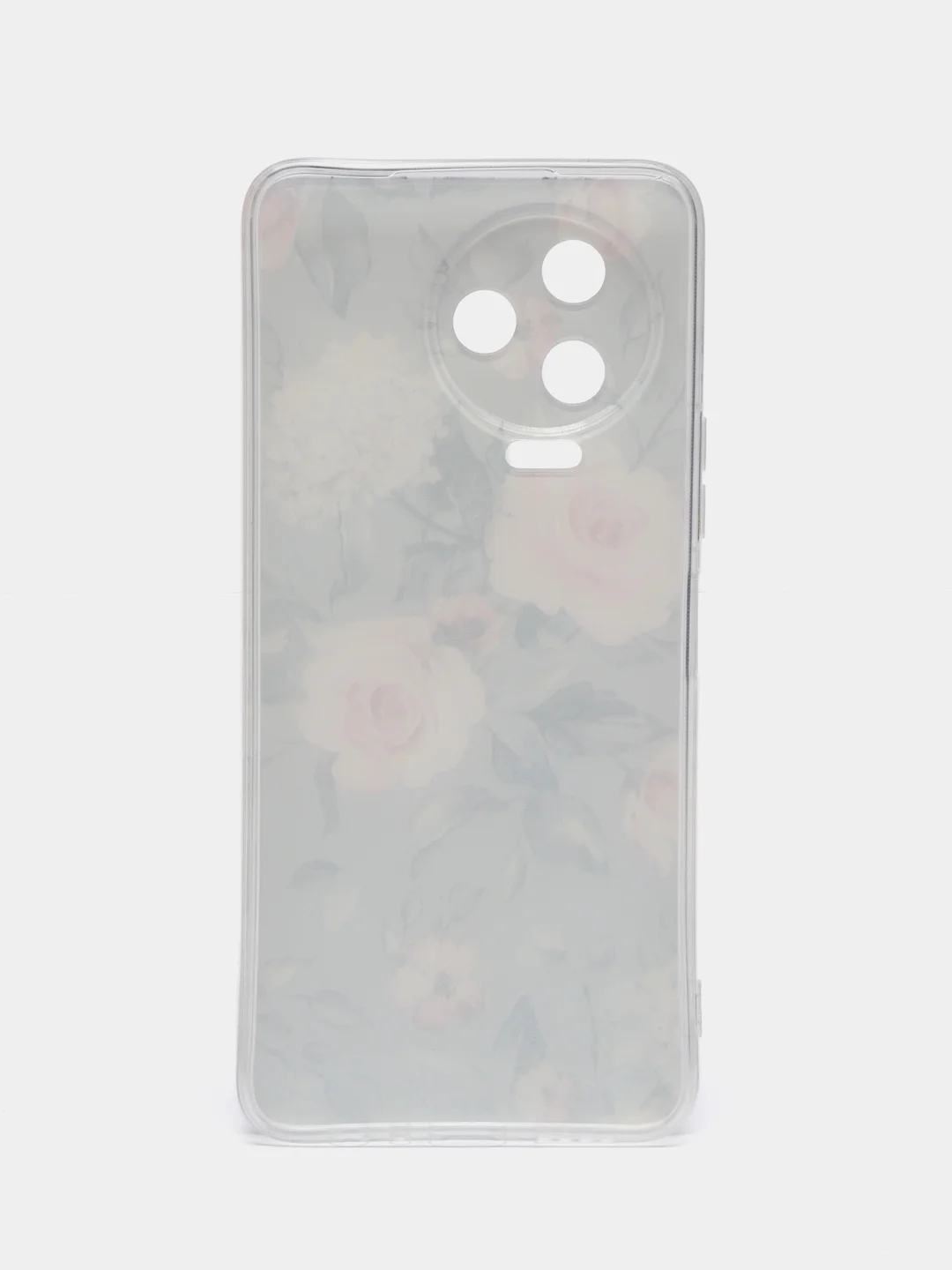 Кораллово-розовый чехол на Infinix Note 12 Pro 4G/Note 12 2023 / Инфиникс Нот 12 2023 прозрачный, с рисунком