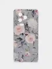 Кораллово-розовый чехол на Infinix Note 12 Pro 4G/Note 12 2023 / Инфиникс Нот 12 2023 прозрачный, с рисунком