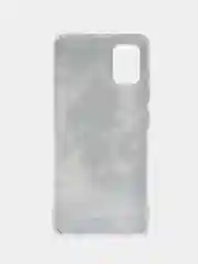 Песочный хаки силиконовый чехол на Samsung Galaxy A51 / Самсунг А51 прозрачный с рисунком, защита камеры
