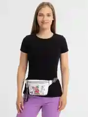 Белый сумка на пояс, бананка, поясная сумка через плечо, унисекс