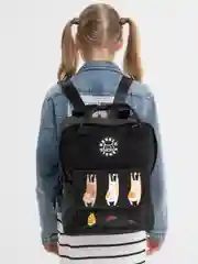 Черный школьный рюкзак с ручками, ранец, портфель