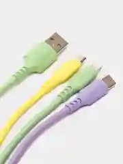 Кабель USB, провод для зарядки телефона Usb 2.0-Micro Usb/type-c/lightning, Sonnen, 513562