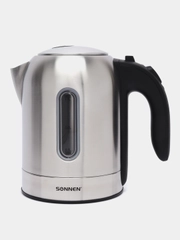 Чайник электрический металлический Sonnen KT-1755, 1,7л, 2200 Вт, нержавеющая сталь 453419