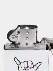 Серебряный зажигалка бензиновая в стиле Zippo, с лазерной гравировкой, ЧВК Вагнер, джамбо