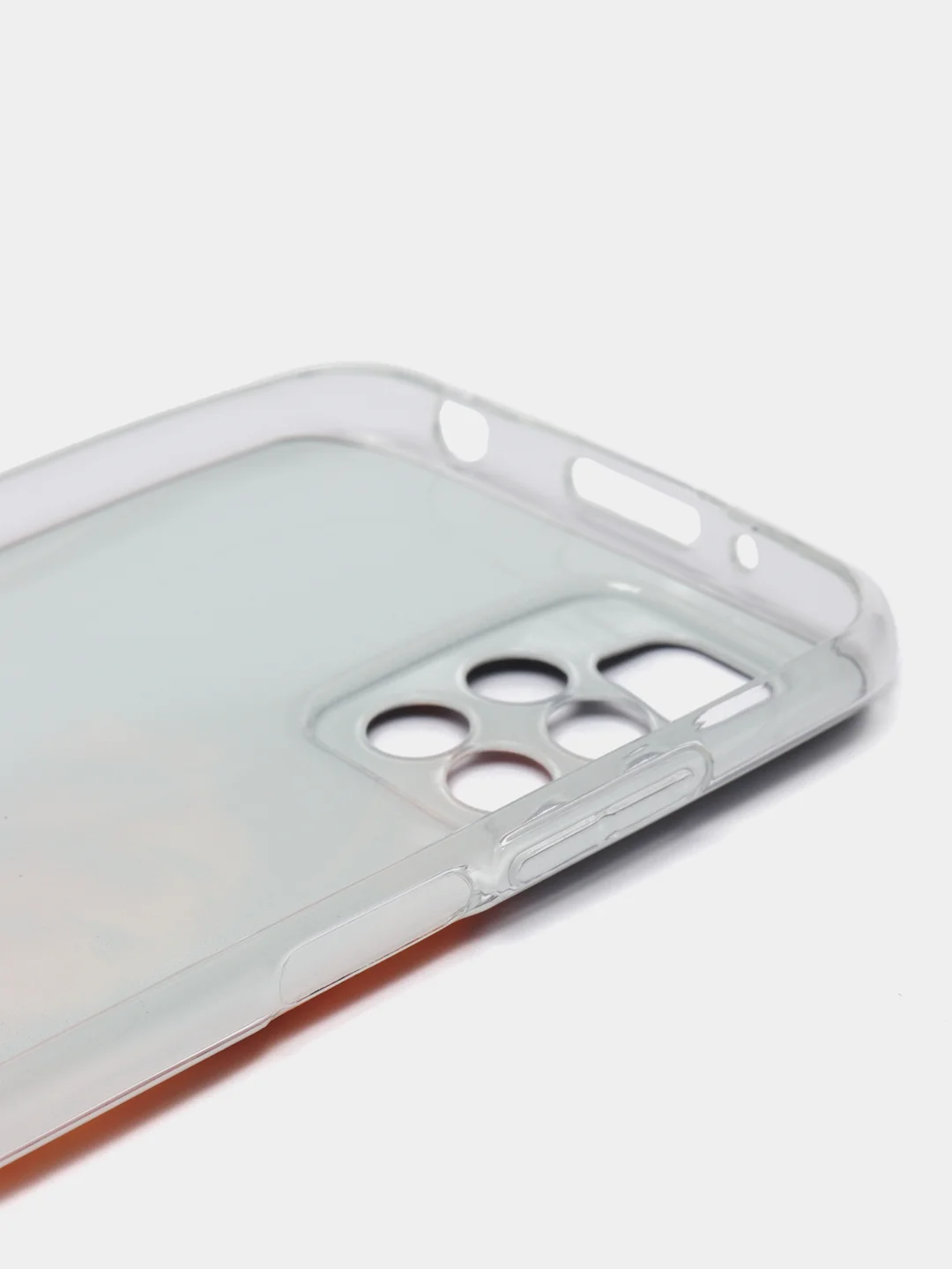 Светло-бежевый силиконовый чехол на Xiaomi Redmi 10 / Сяоми Редми 10 прозрачный с рисунком, защита камеры