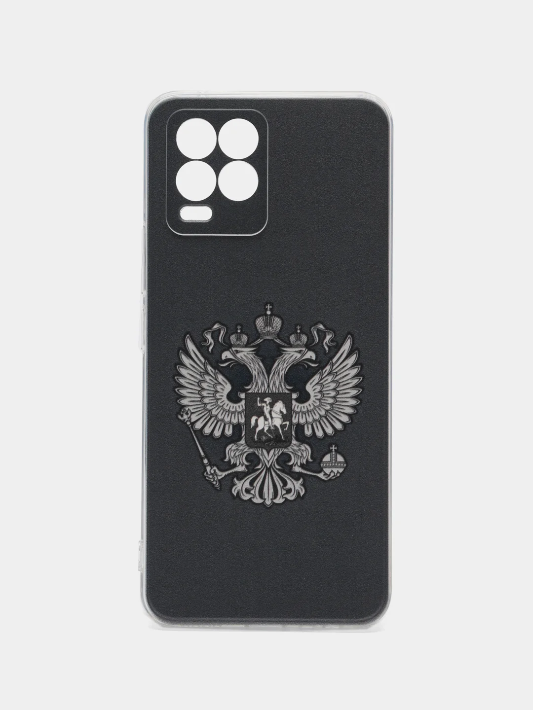 Приглушённый хаки силиконовый чехол на Oppo Realme 8/8 Pro / Оппо Реалми 8/8 Про прозрачный, с рисунком