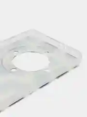Желтый силиконовый чехол на Honor X9A / Хонор X9A прозрачный, с рисунком, защита камеры