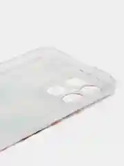 Золотой силиконовый чехол на Honor X8 / Хонор Х8 прозрачный, с рисунком, защита камеры