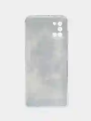 Песочный хаки силиконовый чехол на Samsung Galaxy A31 / Самсунг А31 прозрачный с рисунком, защита камеры