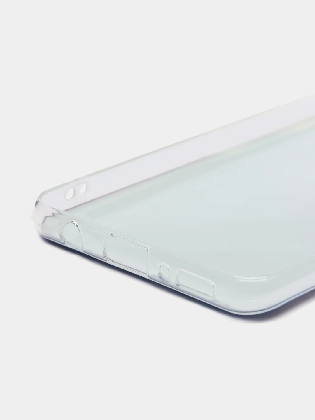 Синий меланж силиконовый чехол на Samsung Galaxy A31 / Самсунг А31 прозрачный с рисунком, защита камеры