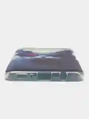 Синий меланж силиконовый чехол на Samsung Galaxy A31 / Самсунг А31 прозрачный с рисунком, защита камеры