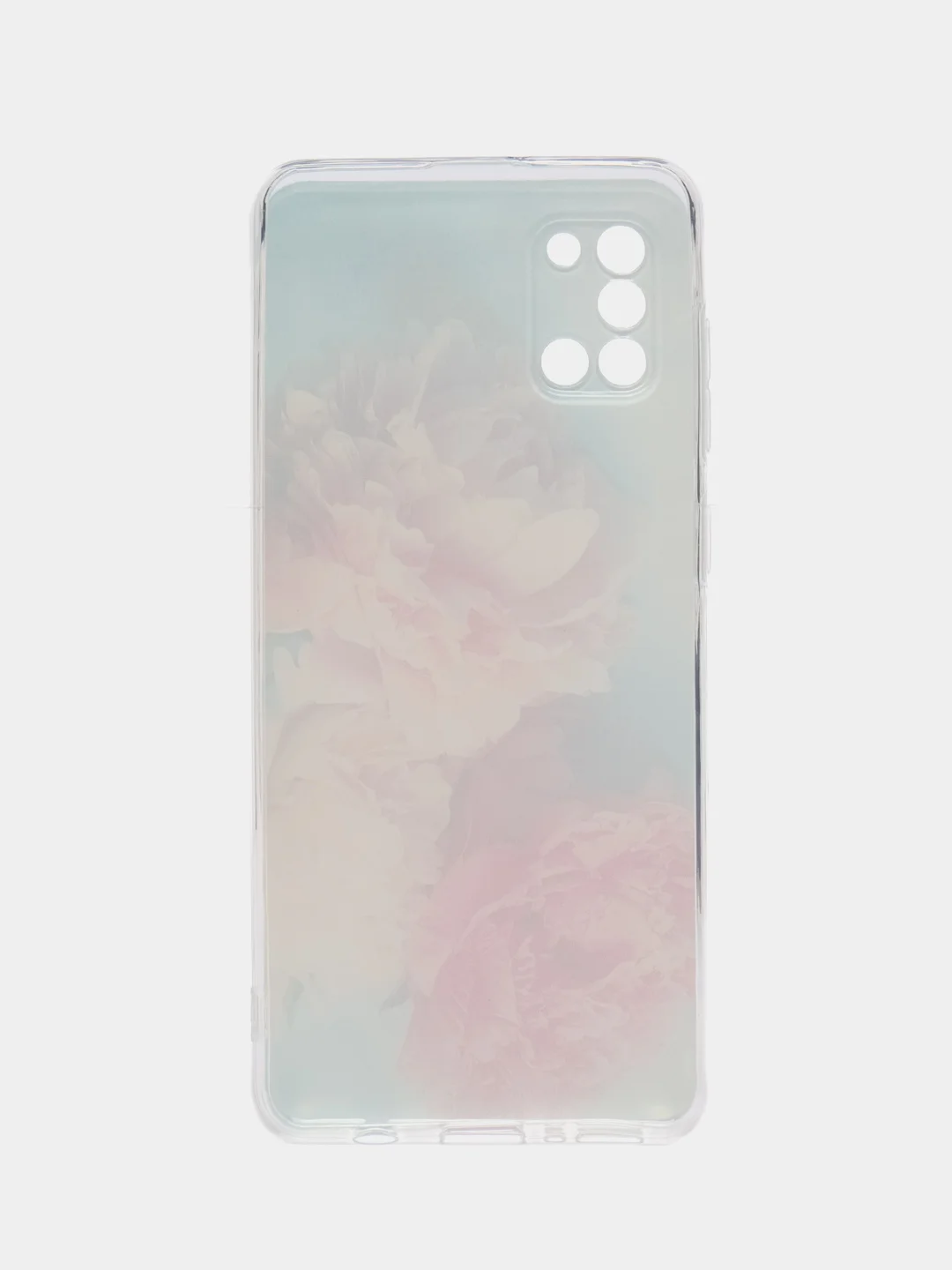 Конфетный силиконовый чехол на Samsung Galaxy A31 / Самсунг А31 прозрачный с рисунком, защита камеры