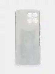 Молочный силиконовый чехол на Honor X8 / Хонор Х8 прозрачный, с рисунком, защита камеры