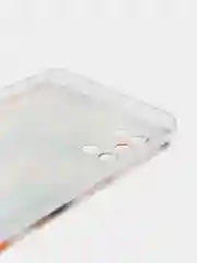 Золотой силиконовый чехол на Samsung Galaxy A31 / Самсунг А31 прозрачный с рисунком, защита камеры