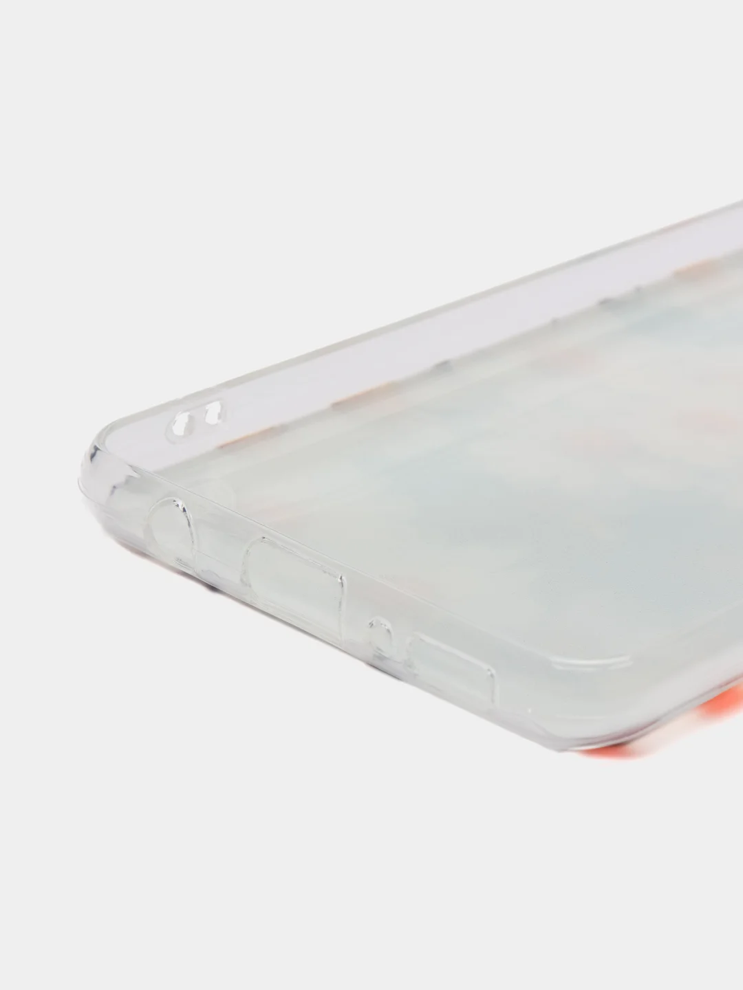 Золотой силиконовый чехол на Samsung Galaxy A31 / Самсунг А31 прозрачный с рисунком, защита камеры