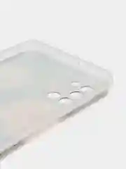 Кораллово-розовый силиконовый чехол на Samsung Galaxy A31 / Самсунг А31 прозрачный с рисунком, защита камеры