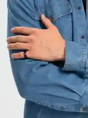 Черный кольцо мужское