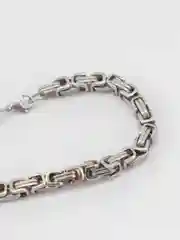 Серебряный браслет мужской, бисмарк