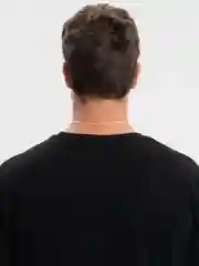 Белый цепь мужская с серебрением