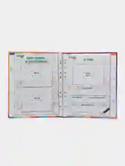 Портфолио для дошкольника, папка, А4, 4 кольца, 20 файлов, девочка, Brauberg, 115237