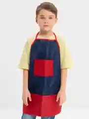 Красный фартук школьный для уроков труда