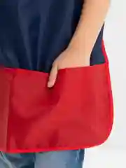 Красный фартук школьный для уроков труда