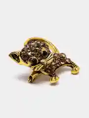 Бронзовый брошь женская "Кошка"