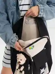 Черный рюкзак школьный