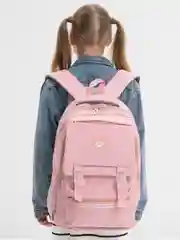 Розовый рюкзак школьный