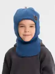 Небесно-голубой шлем зимный детский 3-7 лет