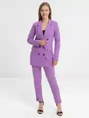 Лавандовый костюм классический деловой женский Blazer