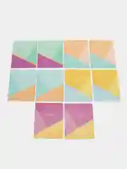 Тетрадь для школы тонкая, 12 листов, комплект 10 штук Brauberg, клетка, Multicolor, 106665