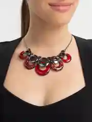 Бордовый подвеска на шею