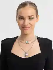 Серый подвеска на шею