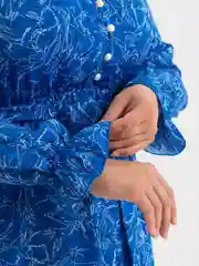 Синий платье женское, большие размеры