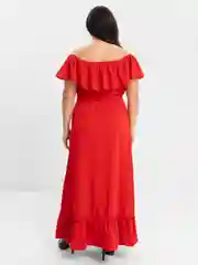Алый сарафан женский, большие размеры