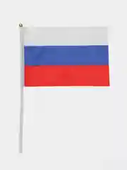 Флаг России, 14 х 21 см, шток 30 см