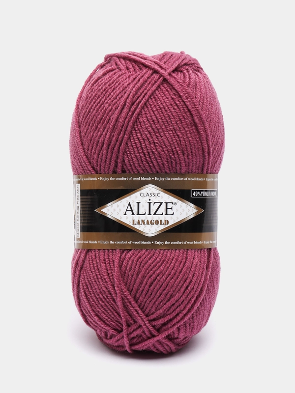 Пряжа Alize Lanagold, 49% шерсть, 51% акрил, 100 г / 240 м