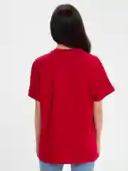 Бордовый футболка женская