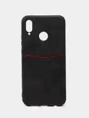 Черный чехол с визитницей, карманом Huawei P20 Pro/Y5 2019/P30/PSmart 2018/P30 Lite/P20/P20 Lite